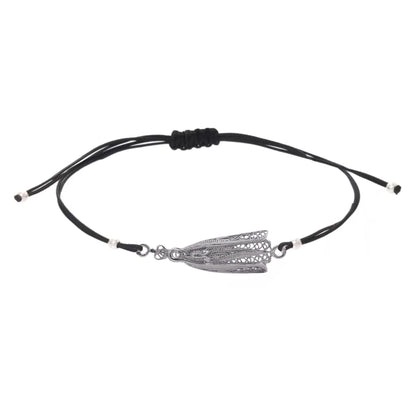 Pulseira Nossa Senhora de Fátima em Prata com Fio