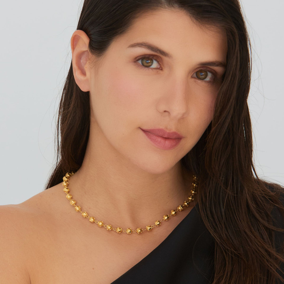 Colar Contas de Viana em Ouro 19,2Kt