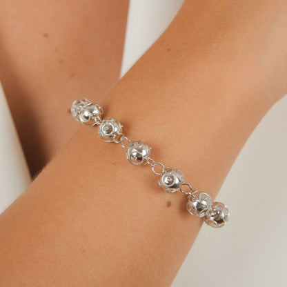 Pulseira Contas de Viana em Prata