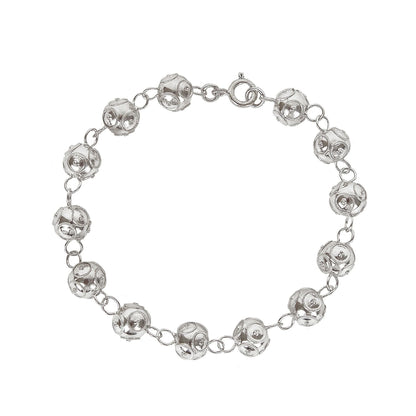 Pulseira Contas de Viana em Prata
