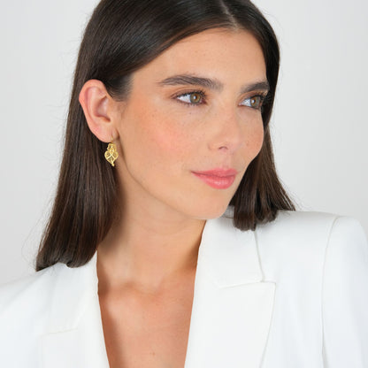 Conjunto Coração de Viana S em Ouro 19,2Kt