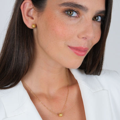 Conjunto Conta de Viana em Ouro 19,2Kt