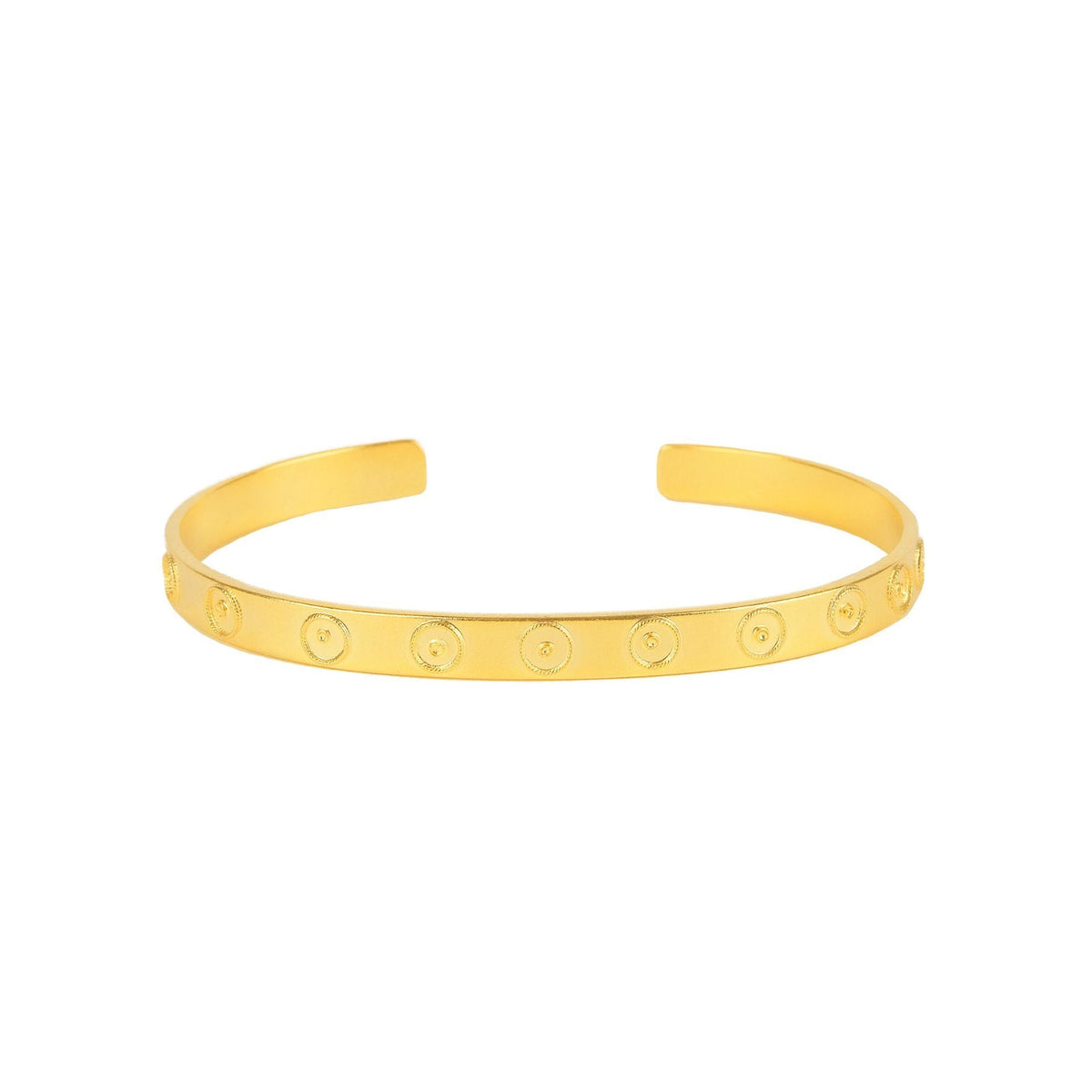 Pulseira de Viana em Prata Dourada