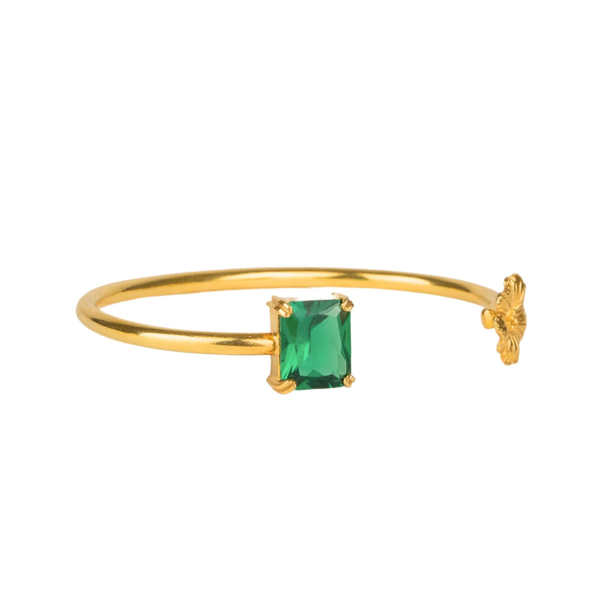Pulseira Flores da Amália em Prata Dourada