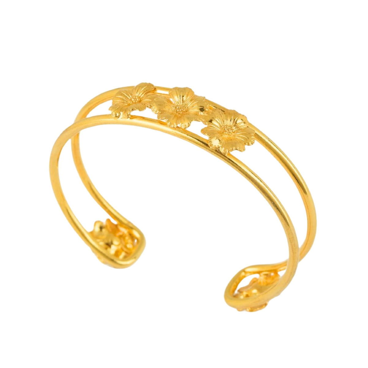 Pulseira Bouquet da Amália em Prata Dourada