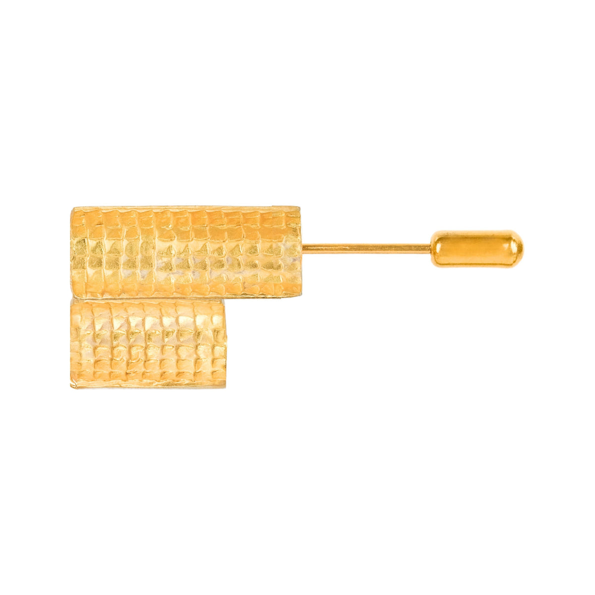 Pin Engawa em Prata Dourada