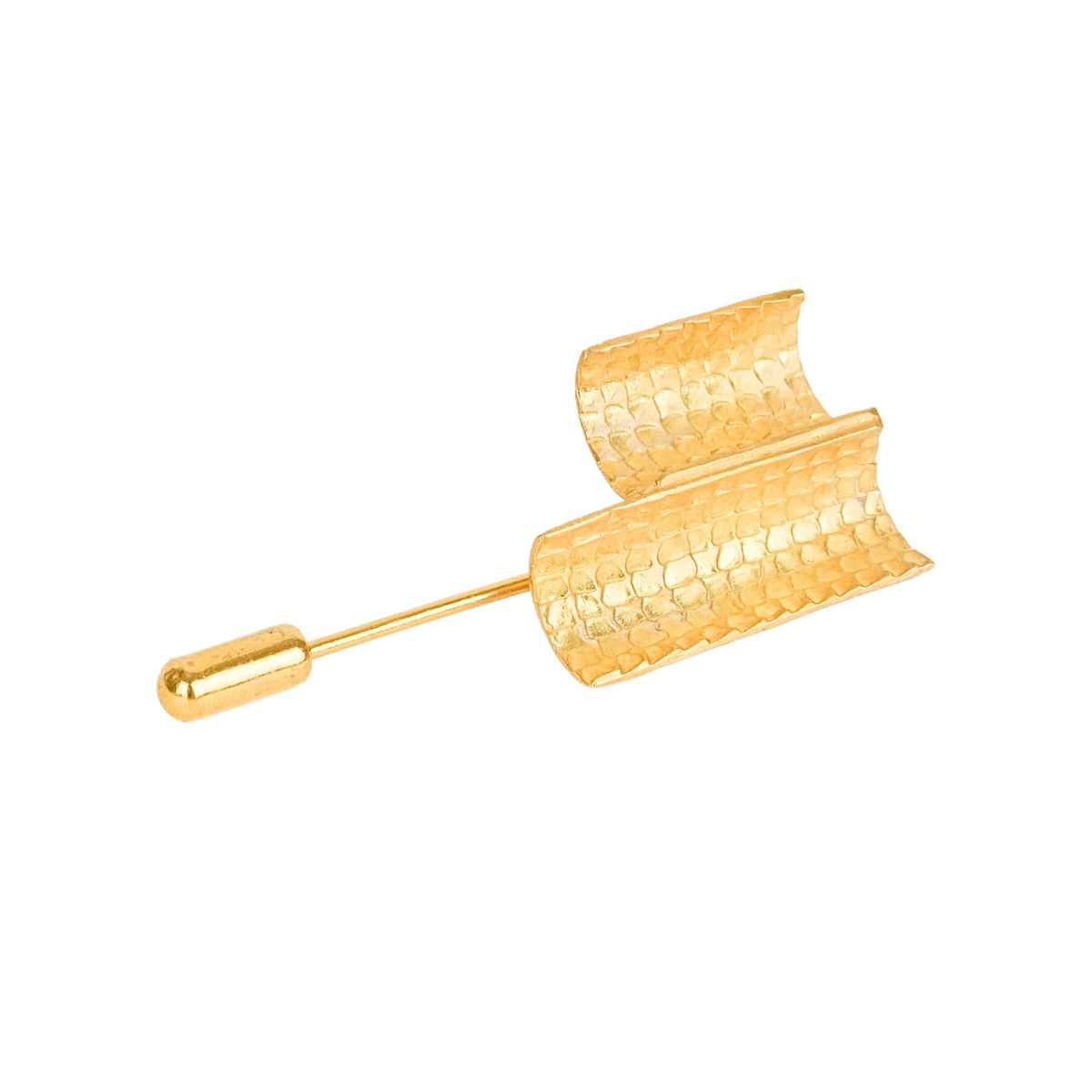 Pin Engawa em Prata Dourada