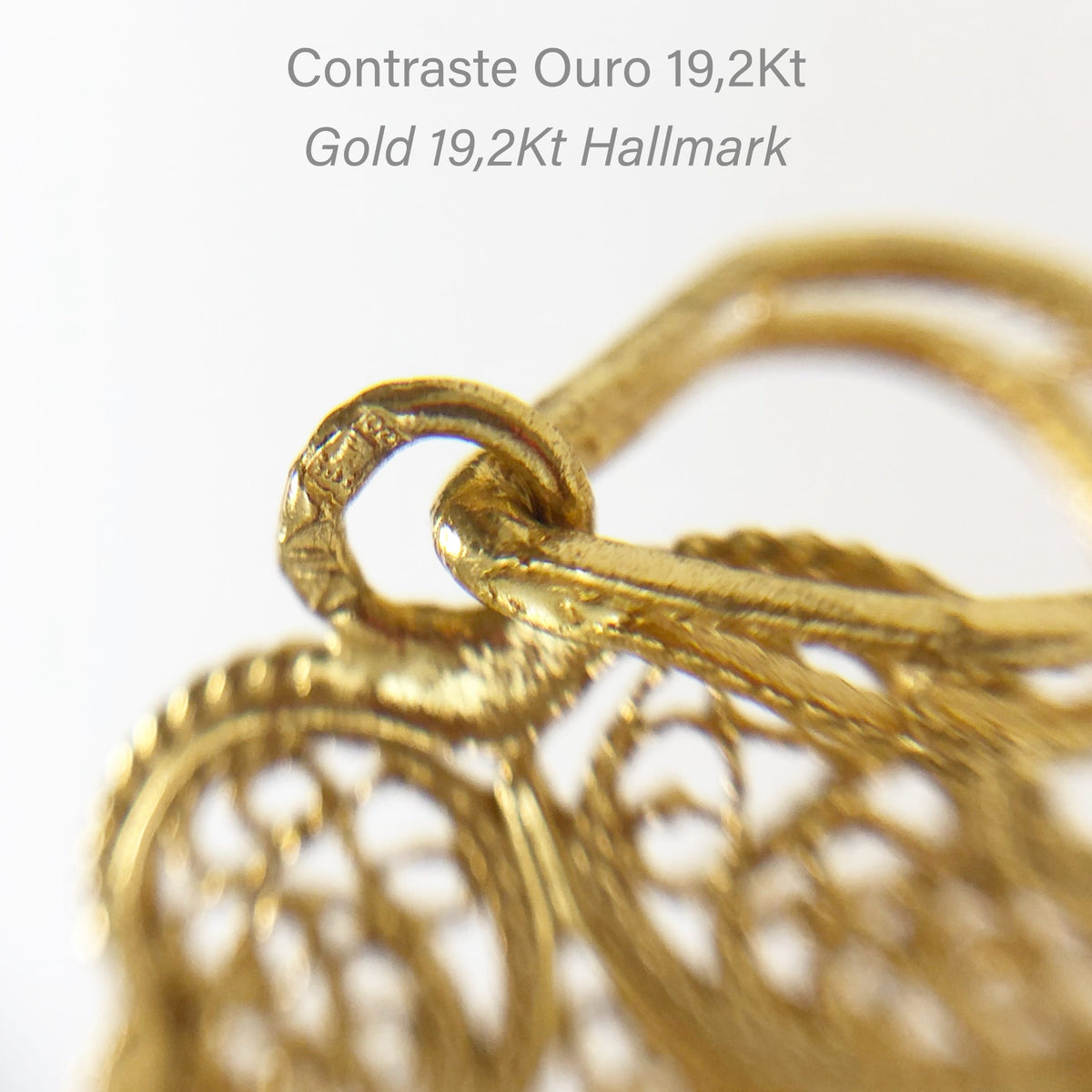 Colar Solitário Diamante em Ouro 19,2Kt