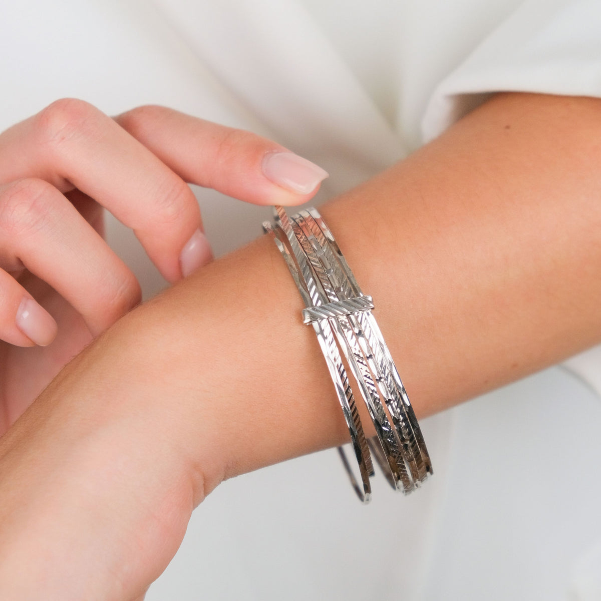 Pulseira Sete Escravas em Prata