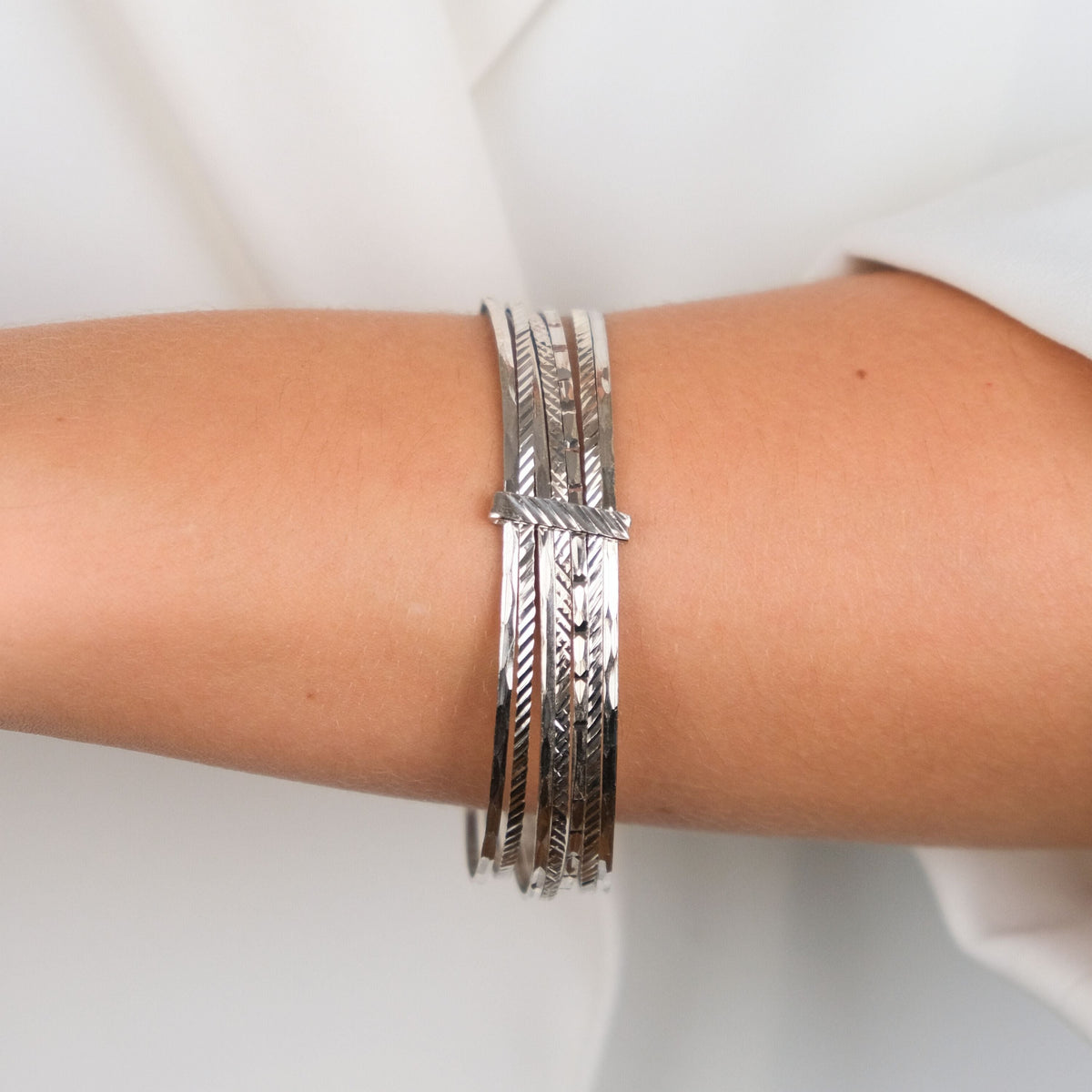 Pulseira Sete Escravas em Prata