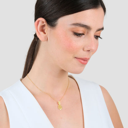 Colar Brinco à Rainha em Prata Dourada