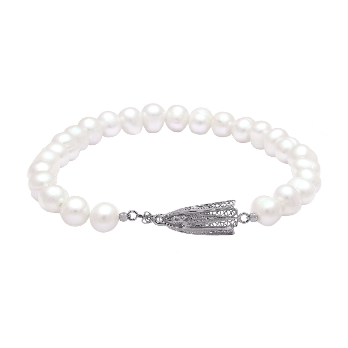 Conjunto Nossa Senhora de Fátima em Prata
