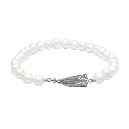Conjunto Nossa Senhora de Fátima em Prata
