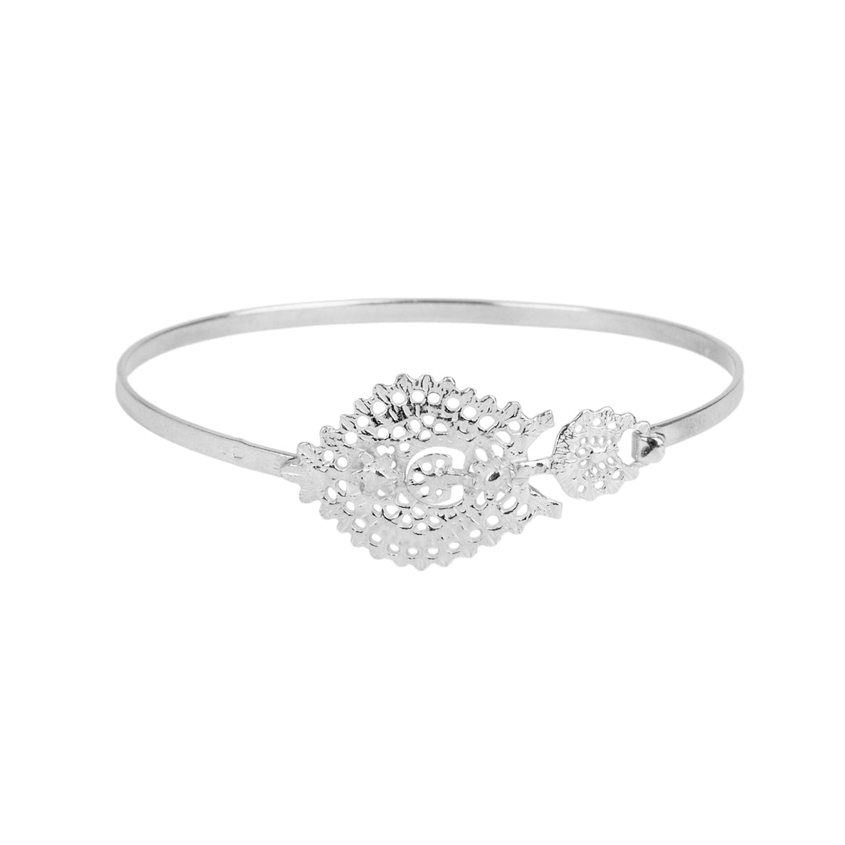 Pulseira Escrava Brinco à Rainha em Prata