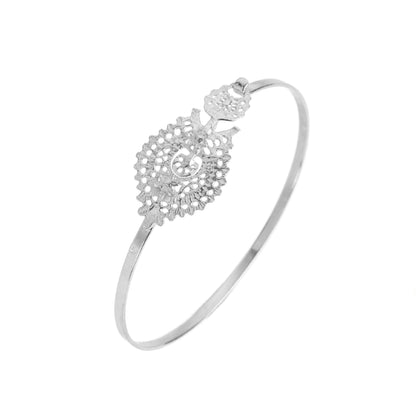 Pulseira Escrava Brinco à Rainha em Prata