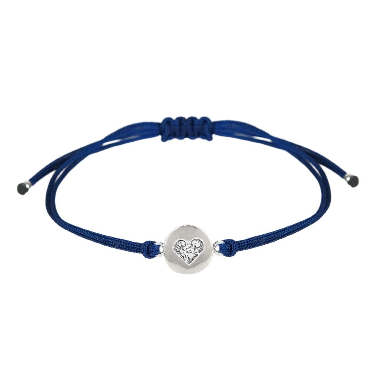 Pulseira Amuleto Coração em Prata
