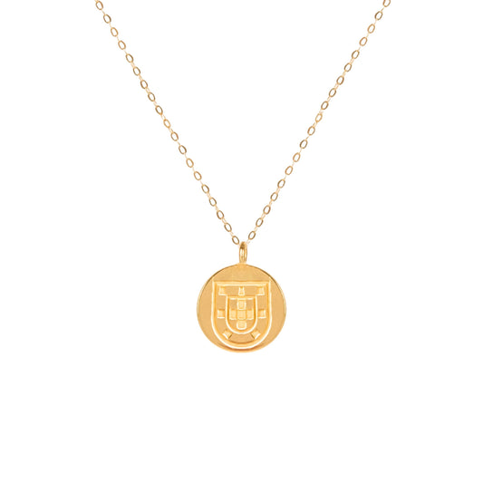 Colar Escudo em Ouro 19,2Kt