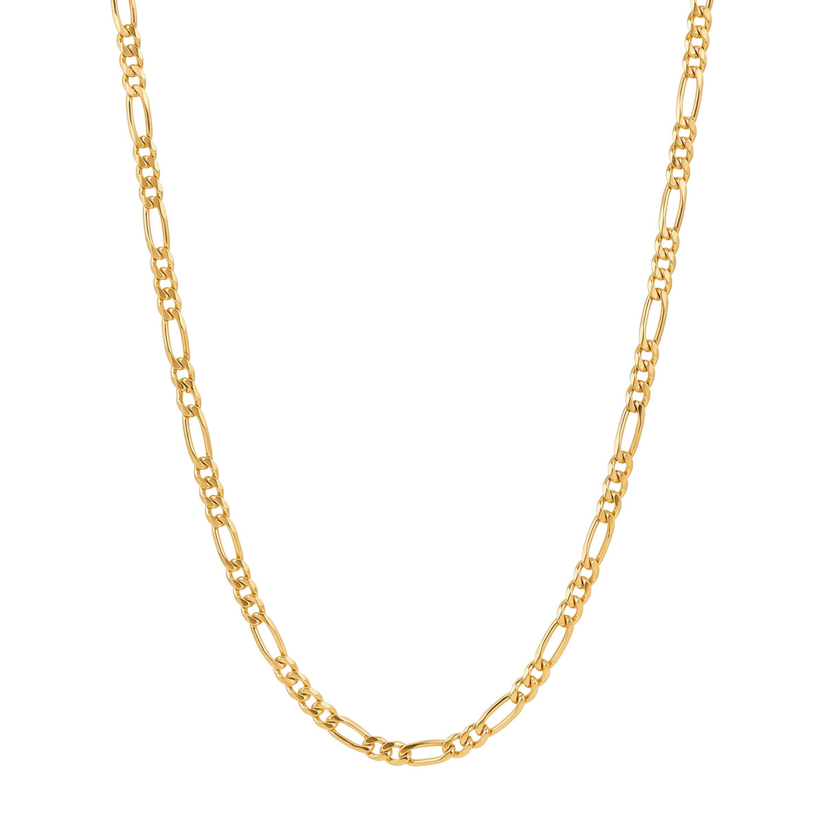 Colar Malha 3+1 5mm em Ouro 19,2 Kt