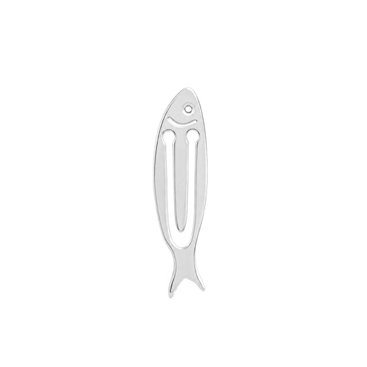 Marcador de Livro Sardinha em Prata