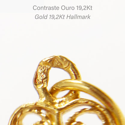 Colar Coração de Viana XS em Ouro 19,2Kt
