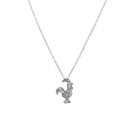 Colar Galo de Barcelos em Prata