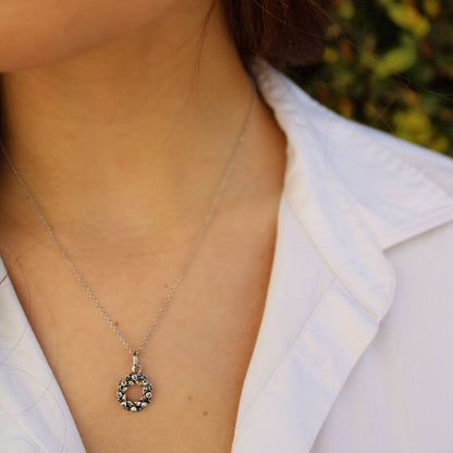 Conjunto Coroa Marcassites em prata