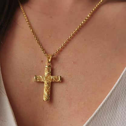 Colar Cruz de Filigrana em Prata