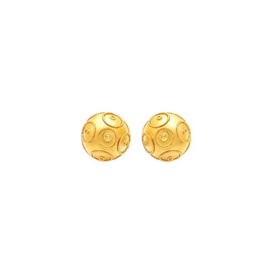 Brincos Conta de Viana em Ouro 19,2Kt
