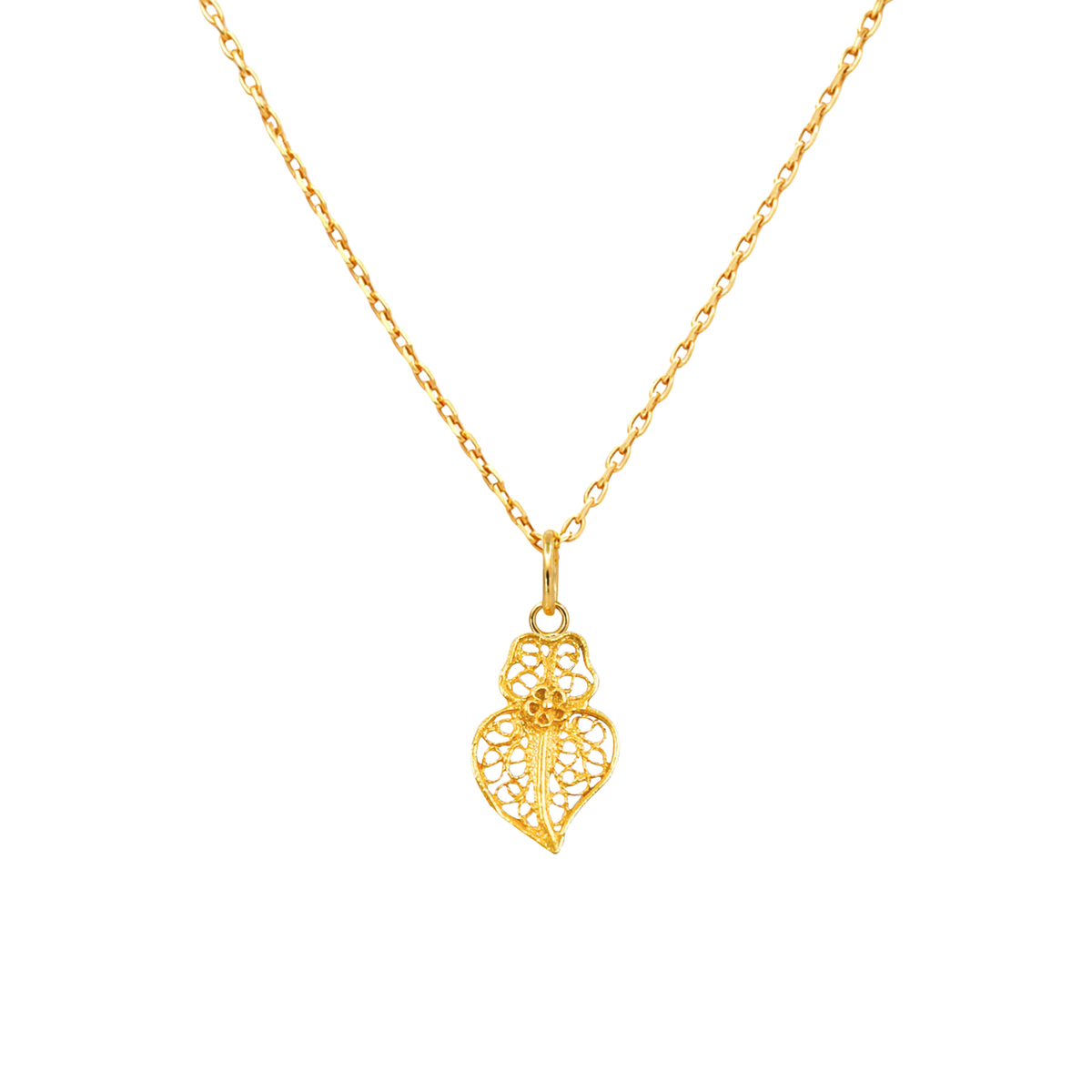 Conjunto Coração de Viana XXS em Ouro 19,2Kt