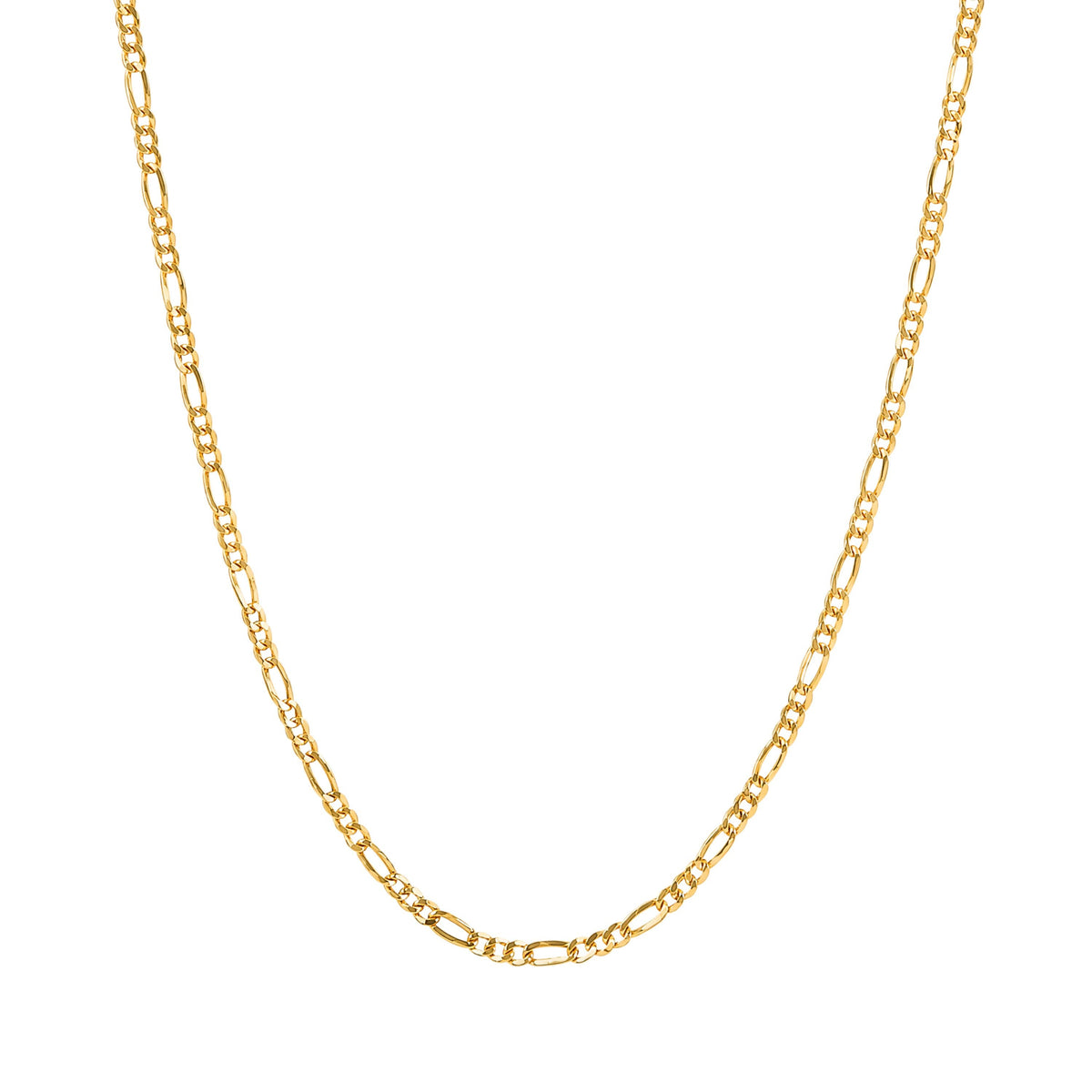 Colar Malha 3+1 3mm em Ouro 19,2 Kt