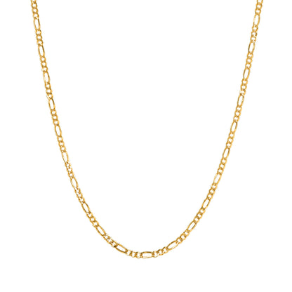 Colar Malha 3+1 3mm em Ouro 19,2 Kt