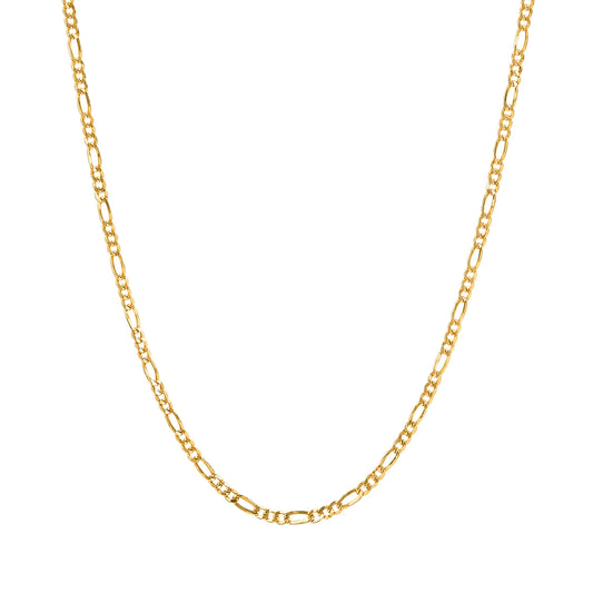 Colar Malha 3+1 3mm em Ouro 19,2 Kt
